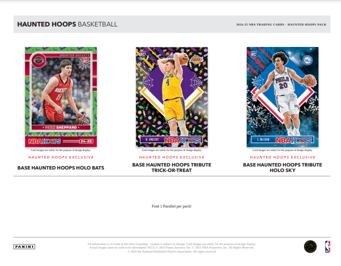 (PRE ORDER) 2024/25 Panini Hoops Halloween NBA Basketball Blaster Box Factory Sealed