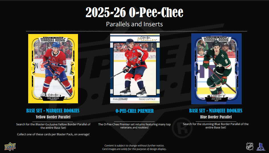 2025/26 Upper Deck OPC O Pee Chee NHL Hockey Blaster Box Factory Sealed