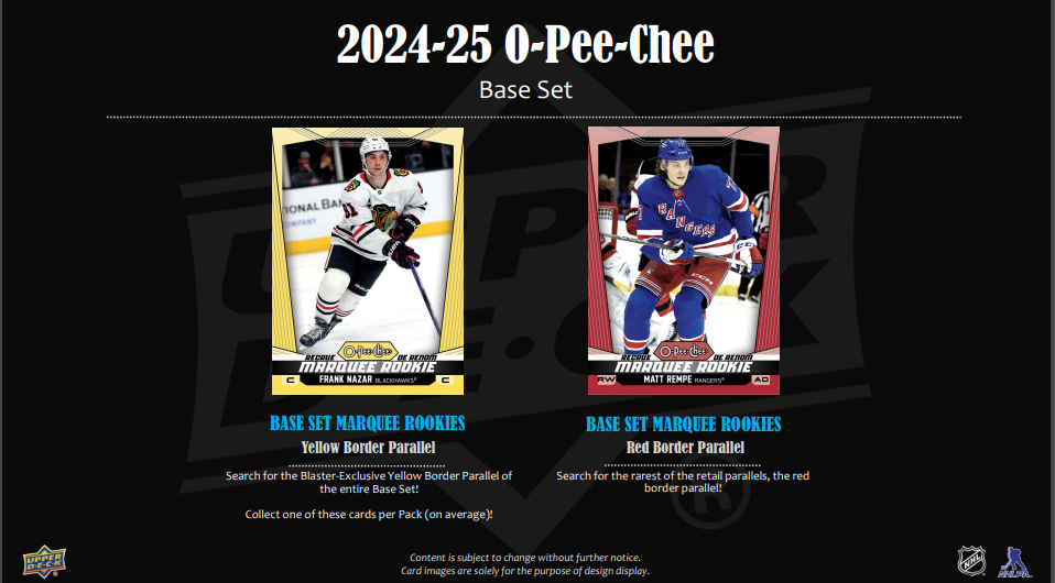 2024/25 Upper Deck NHL Hockey OPC O Pee Chee Blaster Box Factory Sealed