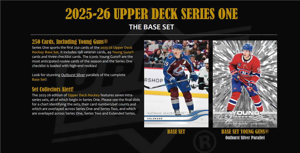 (PRE ORDER) 2025/26 Upper Deck NHL Hockey Series 1 Tin Factory Sealed