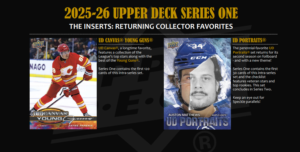 (PRE ORDER) 2025/26 Upper Deck NHL Hockey Series 1 Tin Factory Sealed