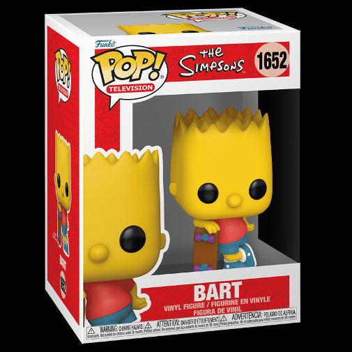 Funko POP TV The Simpsons Bart Simpson With Skateboard Vinyl Figure New