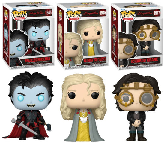 Funko POP Movies Sleepy Hollow Set Of 3 Vinyl Figures New