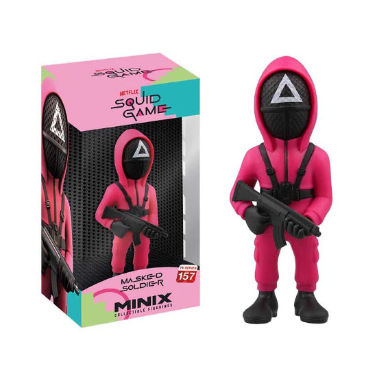 MINIX TV Squid Game Masked Triangle Guard Vinyl Figure New