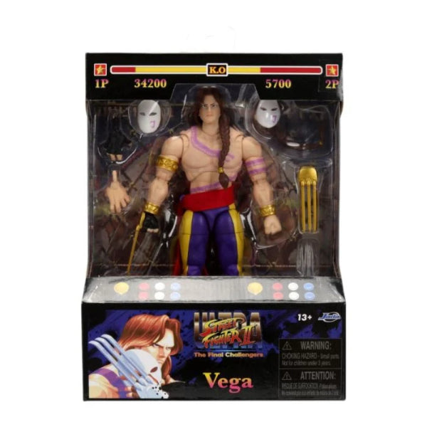 Jada Toys Street Fighter 6" Vega Action Figure New