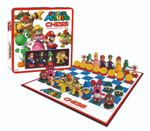 Nintendo Super Mario Bros Collectors Edition Chess Set (Tin) Brand New
