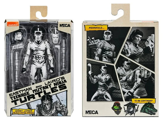 NECA TMNT Ninja Turtles 7" Casey Jones Black & White Figure New