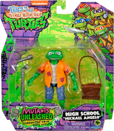 Playmates TMNT Ninja Turtles Mutants Unleased Michelangelo Action Figure New
