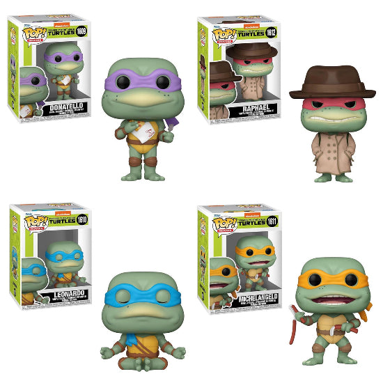 Funko POP TMNT Ninja Turtles 1990 Movie Set Of 4 Vinyl Figures New
