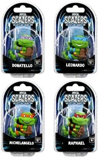 NECA TMNT Teenage Mutant Ninja Turtles Scalers Set OF 4 Figures Brand New