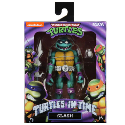 NECA TMNT Teenage Mutant Ninja Turtles In Time Series 1 Slash Action Figure