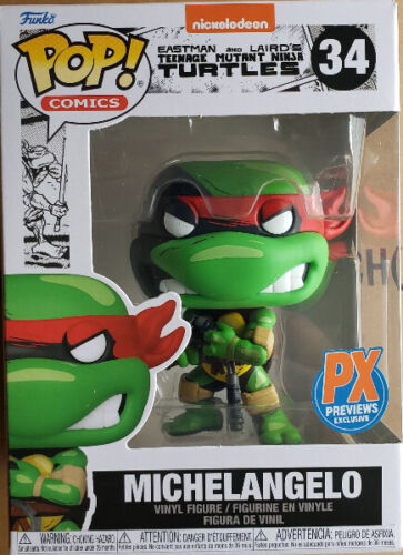 Funko Pop TMNT Ninja Turtles Michelangelo PX Vinyl Action Figure Brand New