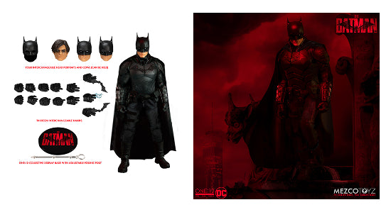 Mezco Toys The Batman Robert Pattinson 1:12 Collective Action Figure New