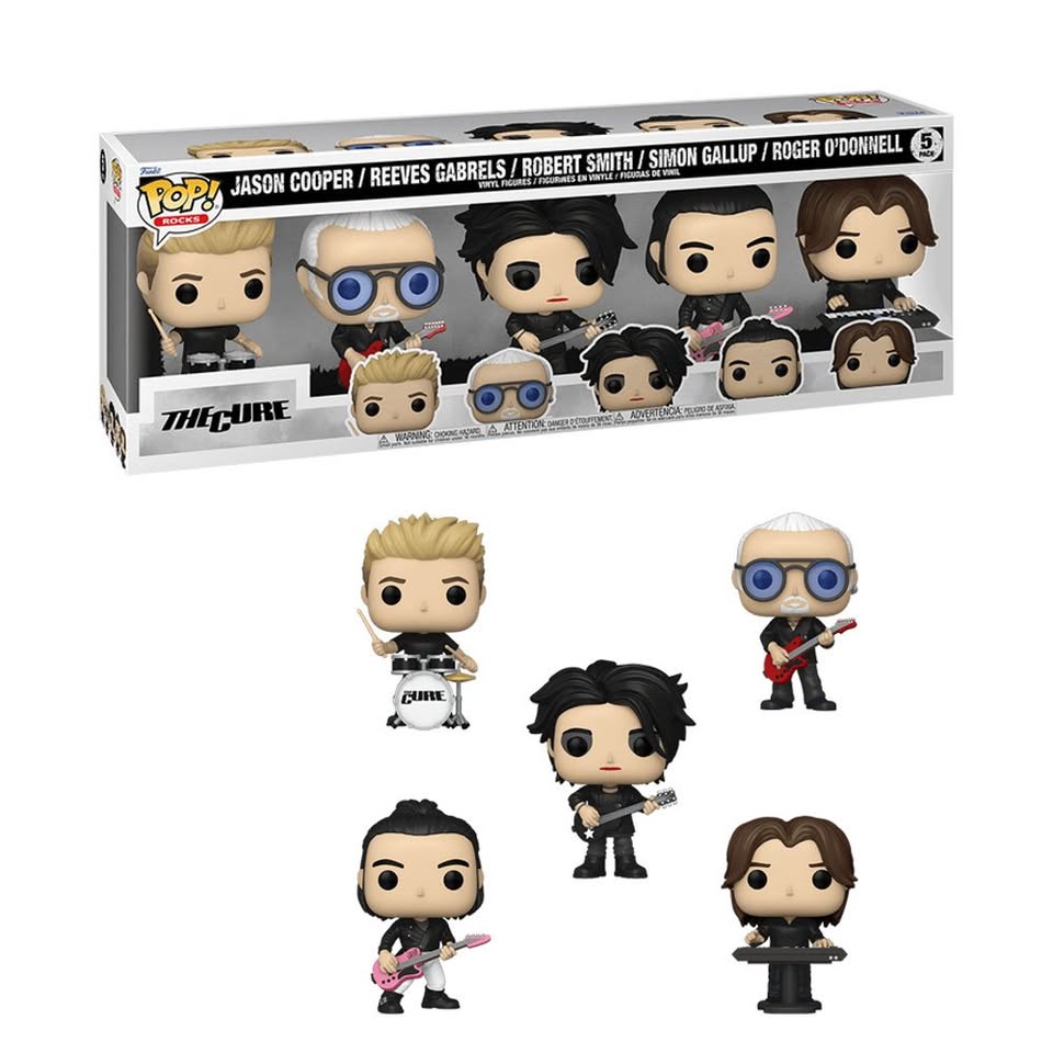 Funko POP Music The Cure 5 Pack Vinyl Action Figures Set New