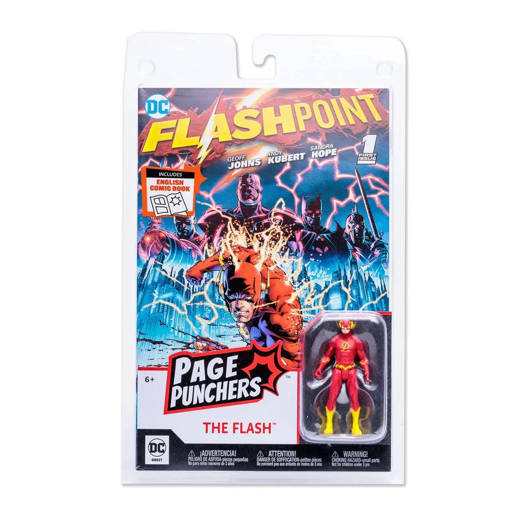 McFarlane DC Direct The Flash 3" Figure & Comic New