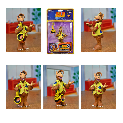 NECA Toony Classic's ALF With Saxaphone Action Figure Brand New