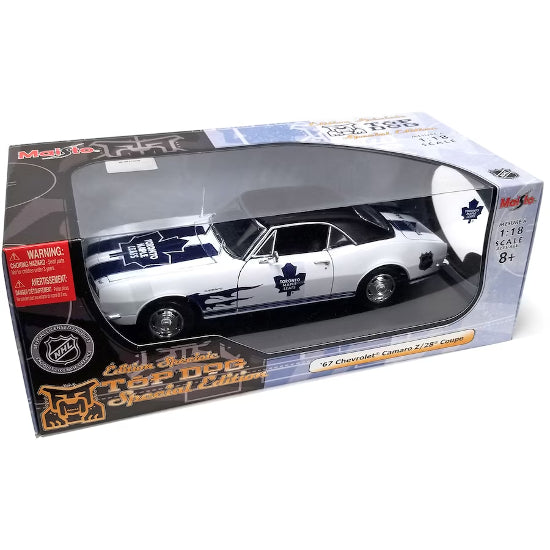 NHL Hockey Toronto Maple Leafs 1:18 Diecast '67 Chevy Camaro Car Brand New