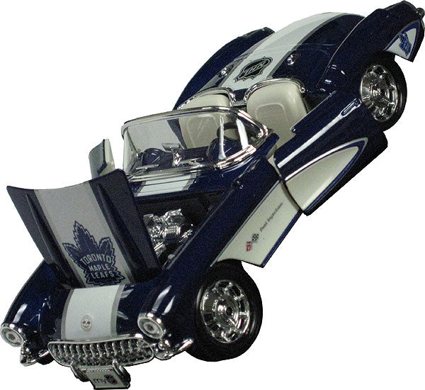 NHL Hockey Toronto Maple Leafs 1:24 Diecast '57 Corvette Car Brand New