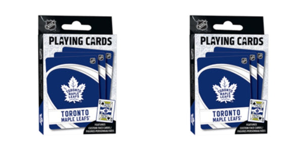 Masterpieces NHL Hockey Toronto Maple Leafs Playing Cards Deck Lot Of 2 New