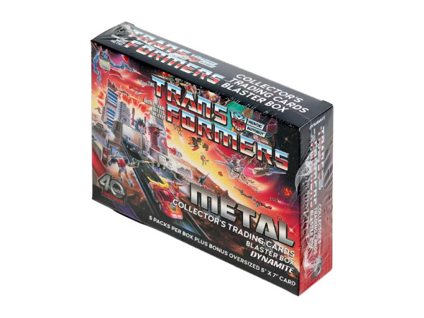 2026 Dynamite Transformers 40th Anniversary Metal Trading Cards Blaster Box New