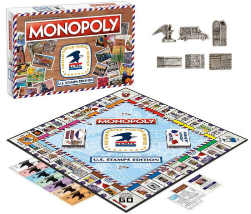 MONOPOLY US (USA) Stamps Collection Collectors Edition Board Game Brand New