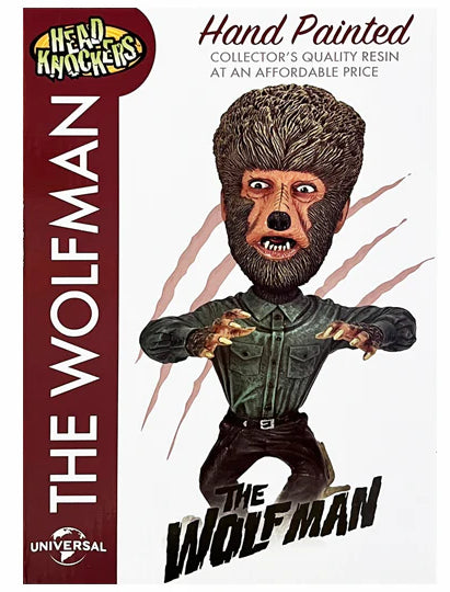 NECA Universal Monsters Wolf Man Head Knocker Figure Brand New