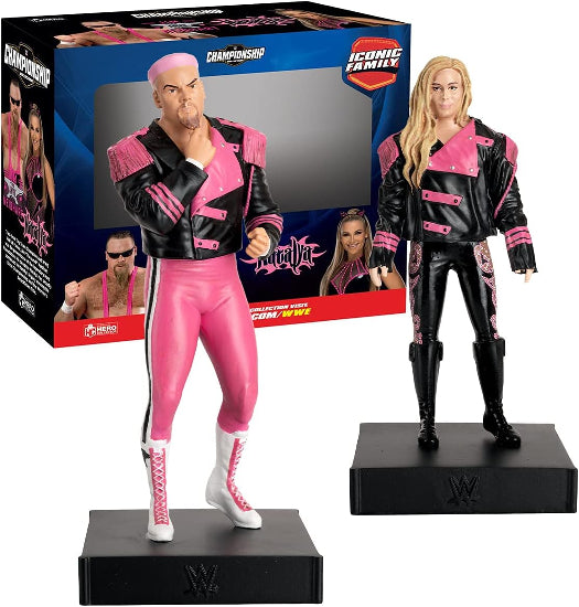 Eaglemoss WWE Wrestling Jim & Natalya Anvil 2 Pack Figures New