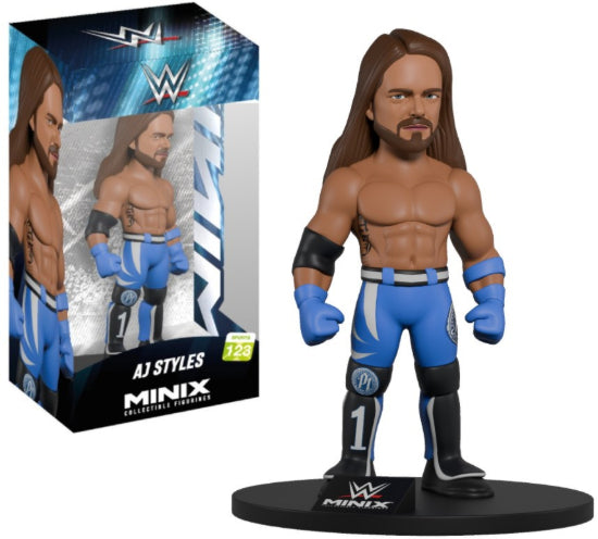 MINIX Sports WWE Wrestling AJ Styles Vinyl Figure New