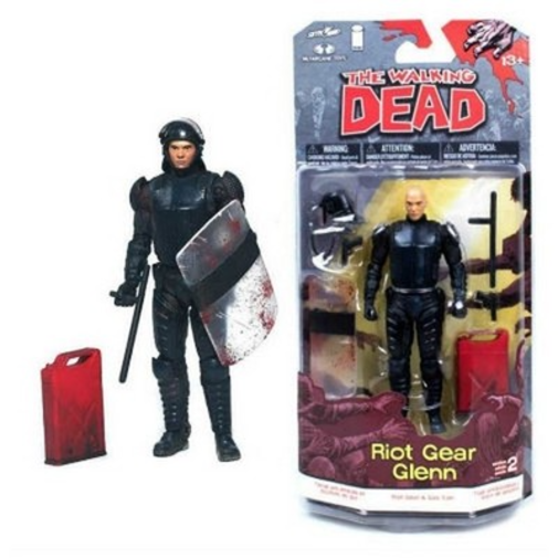 McFarlane Toys The Walking Dead Comic Series 2 Riot Gear Glenn Action Figure New