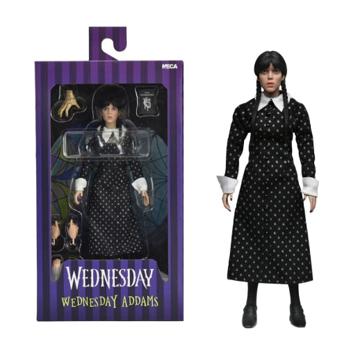 Neca Wednesday Addams Classic Dress 8" Clothed Action Figure New
