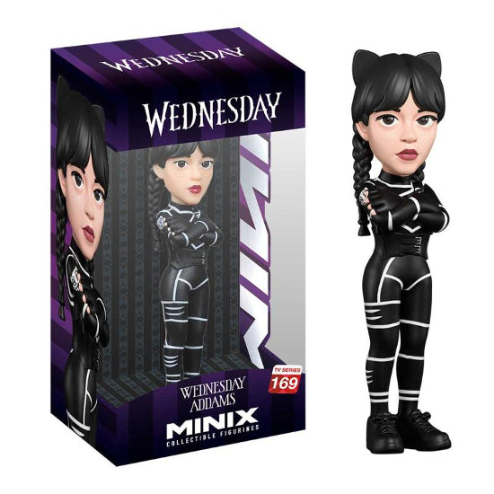 MINIX TV Netflix Wednesday Wednesday Cat Suit Vinyl Figure New