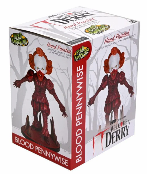 NECA Horror Stephen Kings IT Bloodied Pennywise Head Knocker Figure New