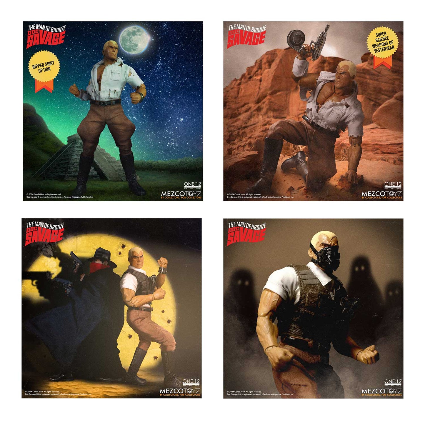 (PRE ORDER) Mezco Doc Savage 1:12 Collective Deluxe Edition Action Figure New