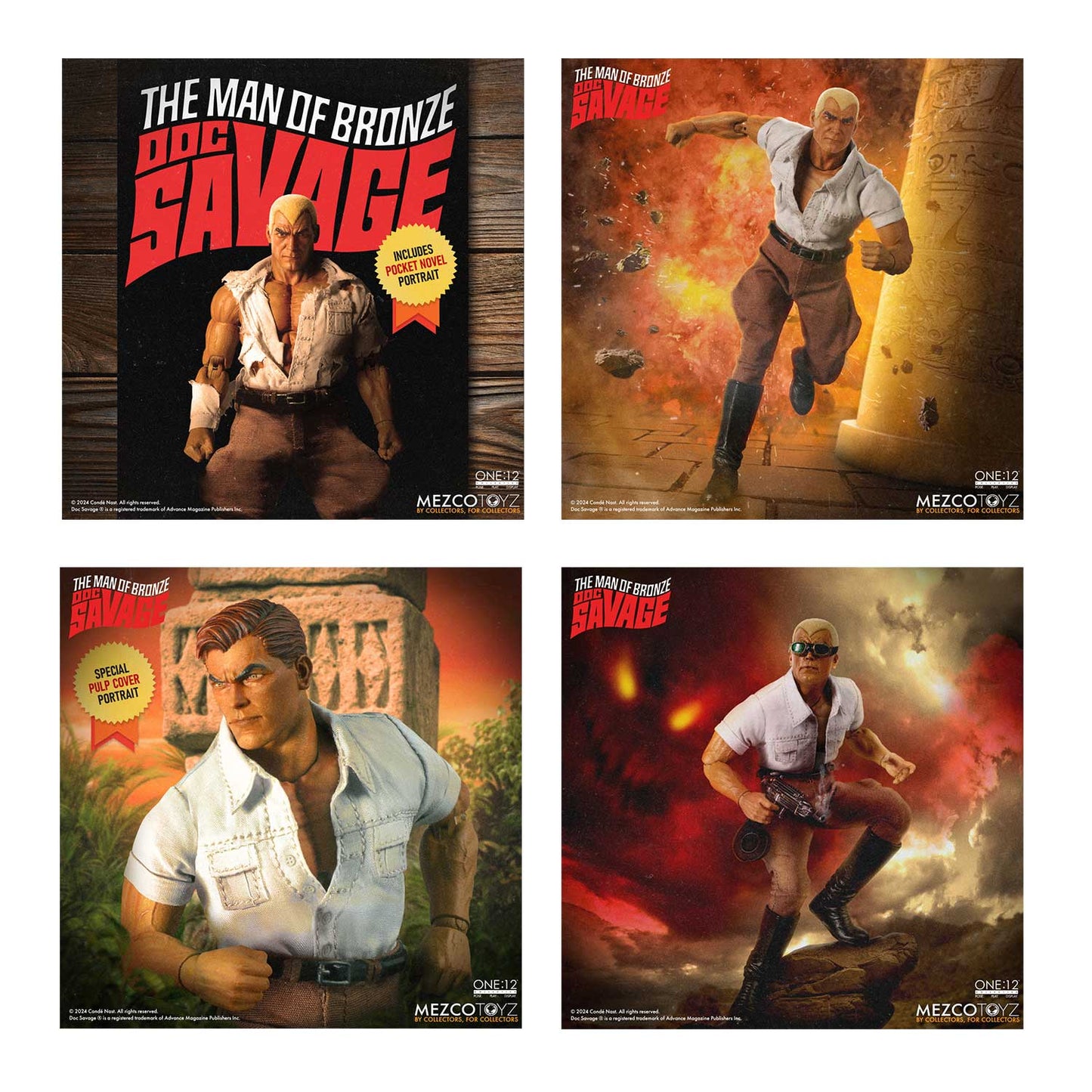 (PRE ORDER) Mezco Doc Savage 1:12 Collective Deluxe Edition Action Figure New