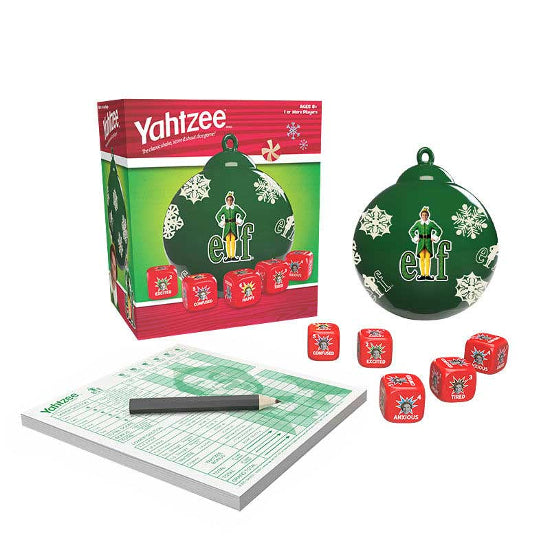 USAopoly Elf Christmas Yahtzee Dice Game Brand New