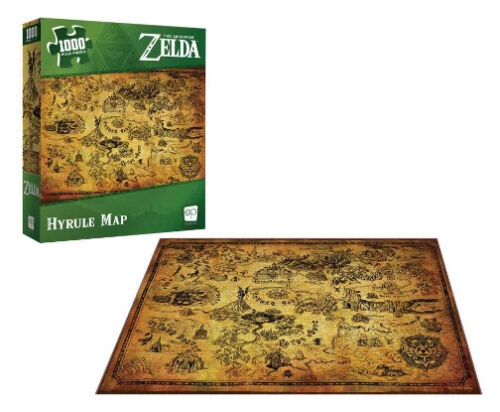 The Legend of Zelda Hyrule Map 1000 Piece Puzzle Brand New