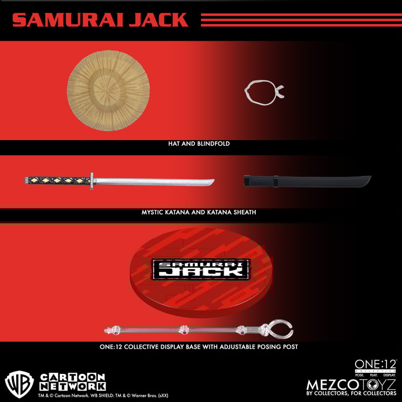 (PRE ORDER) Mezco Toys Samurai Jack 1:12 Collective Action Figure New