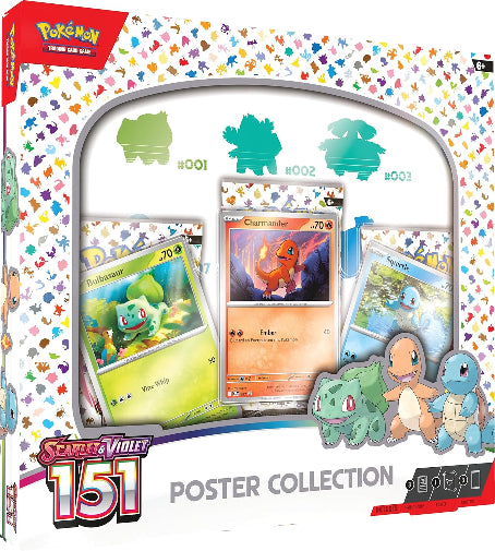 Pokemon TCG Scarlet & Violet 151 Poster Collection Box Factory Sealed