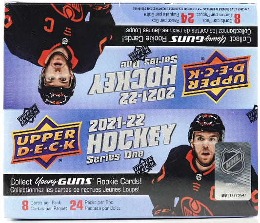 2021/22 Upper Deck Series 1 Hockey Retail 24-Pack Box PLUS 3 Free Packs NHCD