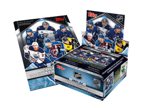 2021/22 Topps NHL Hockey Sticker Box & Album Brand New