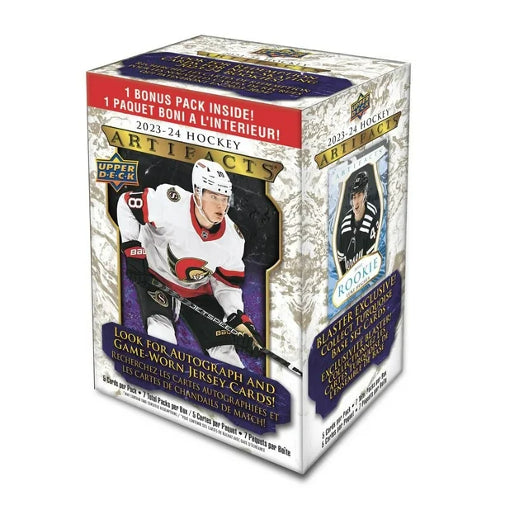 2023/24 Upper Deck NHL Hockey Artifacts Blaster Box Factory Sealed
