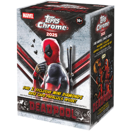2025 Topps Chrome Deadpool Blaster Value Box Factory Sealed