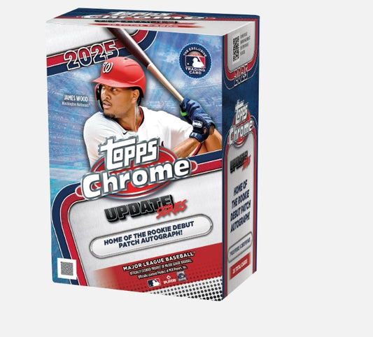 2025 Topps Chrome Updates MLB Baseball Value Box Factory Sealed
