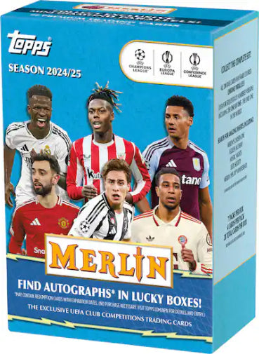 2025 Topps Merlin UCC Soccer Blaster Box Factory Sealed