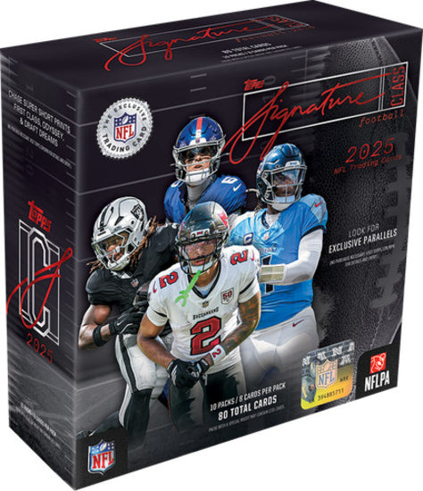 2025 Topps NFL Football Signature Class Mega Box Factory Sealed