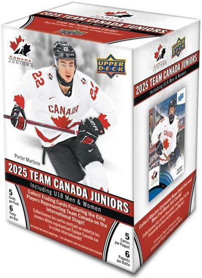 2025 Upper Deck Hockey Team Canada Juniors Blaster Box Factory Sealed