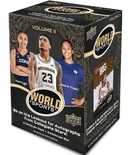 2025 Upper Deck World Of Sports Volume 2 Blaster Box Factory Sealed