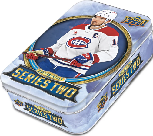 2025/26 Upper Deck NHL Hockey Series 2 Tin Factory Sealed