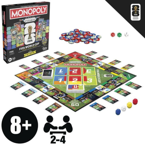 2026 Panini Prizm Soccer Football Monopoly Board Game New