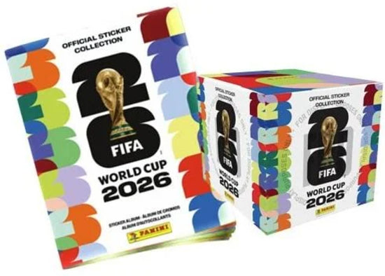2026 Panini FIFA World Cup Soccer Sticker Box Plus Album New